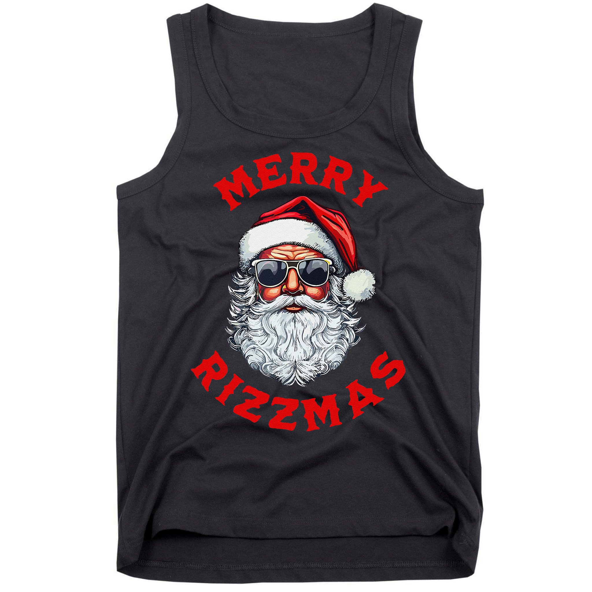 Merry Rizzmas Sigmas Gen Alpha Middle School Christmas Tank Top