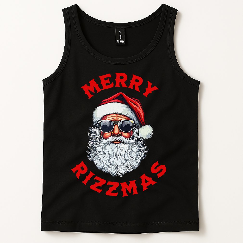 Merry Rizzmas Sigmas Gen Alpha Middle School Christmas Tank Top