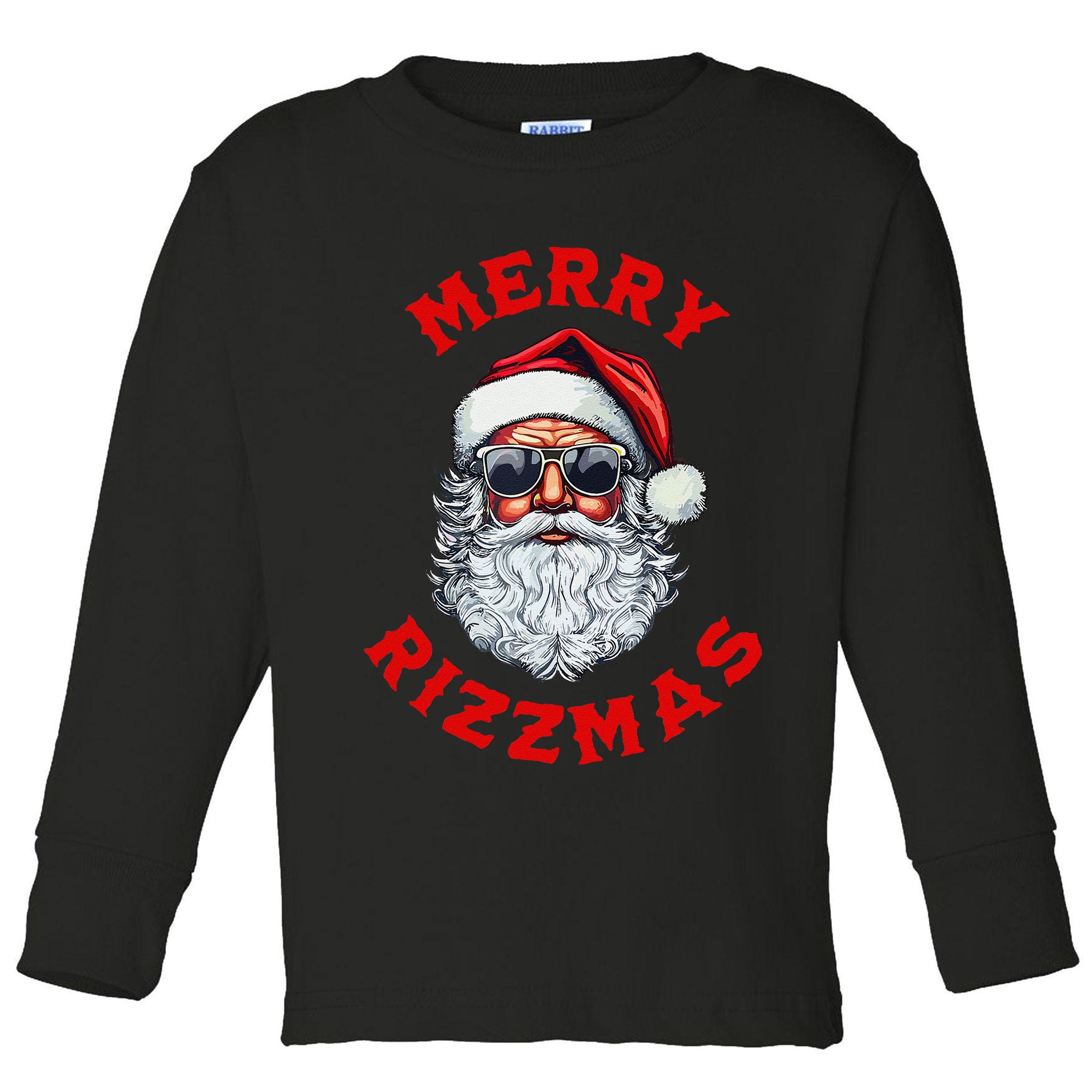 Merry Rizzmas Sigmas Gen Alpha Middle School Christmas Toddler Long Sleeve Shirt