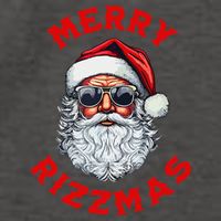 Merry Rizzmas Sigmas Gen Alpha Middle School Christmas Vector Backpack