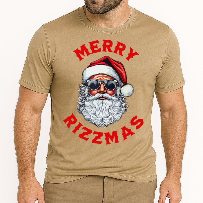 Merry Rizzmas Sigmas Gen Alpha Middle School Christmas Cooling Performance Crew T-Shirt