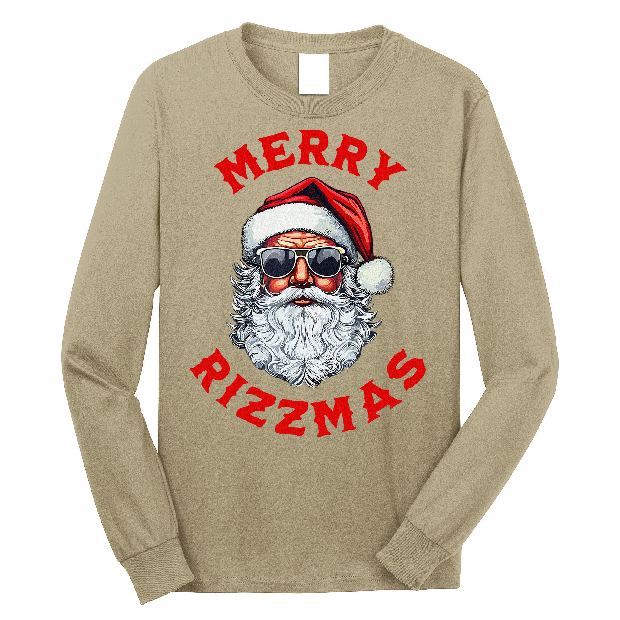 Merry Rizzmas Sigmas Gen Alpha Middle School Christmas Long Sleeve Shirt