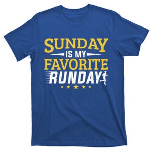 Marathon Runner Sunday Is My Favorite Runday Half Marathon Funny Gift T-Shirt