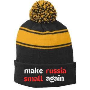 Make Russia Small Again Trending Zelenskyy Riffs On Trump Annoyed The Kremlin Stripe Pom Pom Beanie