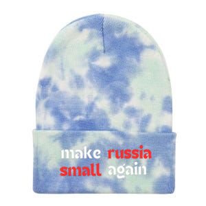 Make Russia Small Again Trending Zelenskyy Riffs On Trump Annoyed The Kremlin Tie Dye 12in Knit Beanie