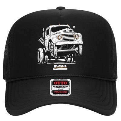 Motortrend Roadkill Stubby Bob High Crown Mesh Back Trucker Hat