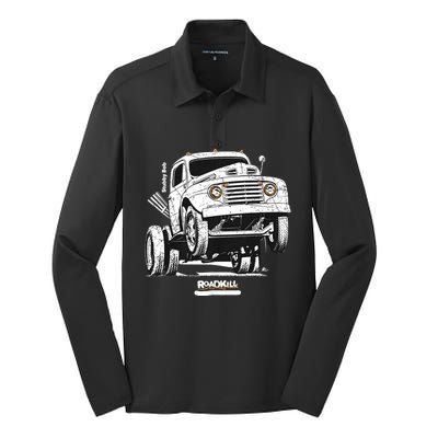 Motortrend Roadkill Stubby Bob Silk Touch Performance Long Sleeve Polo