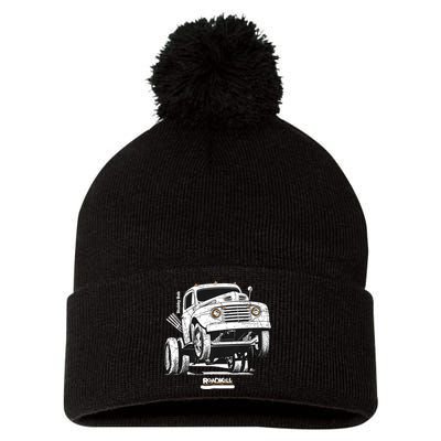 Motortrend Roadkill Stubby Bob Pom Pom 12in Knit Beanie