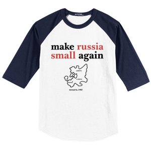 Make Russia Small Again Zelenskyy Trending Quote Annoyed The Kremlin Baseball Sleeve Shirt