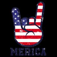 Merica Rock Sign 4th Of July American USA Flag Patriotic Zip Tote Bag