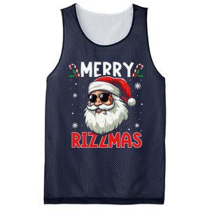 Merry Rizzmas Sigmas Gen Alpha Funny Christmas Santa Claus Mesh Reversible Basketball Jersey Tank