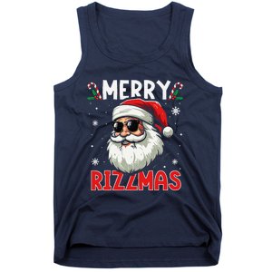 Merry Rizzmas Sigmas Gen Alpha Funny Christmas Santa Claus Tank Top