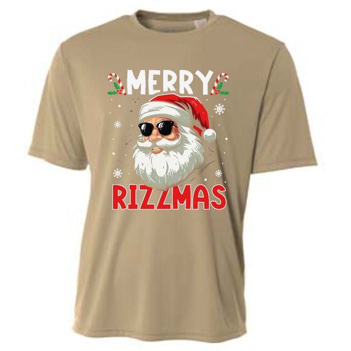 Merry Rizzmas Sigmas Gen Alpha Funny Christmas Santa Claus Cooling Performance Crew T-Shirt