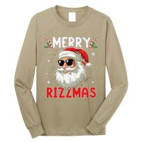 Merry Rizzmas Sigmas Gen Alpha Funny Christmas Santa Claus Long Sleeve Shirt