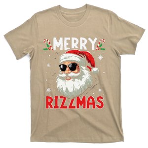 Merry Rizzmas Sigmas Gen Alpha Funny Christmas Santa Claus T-Shirt