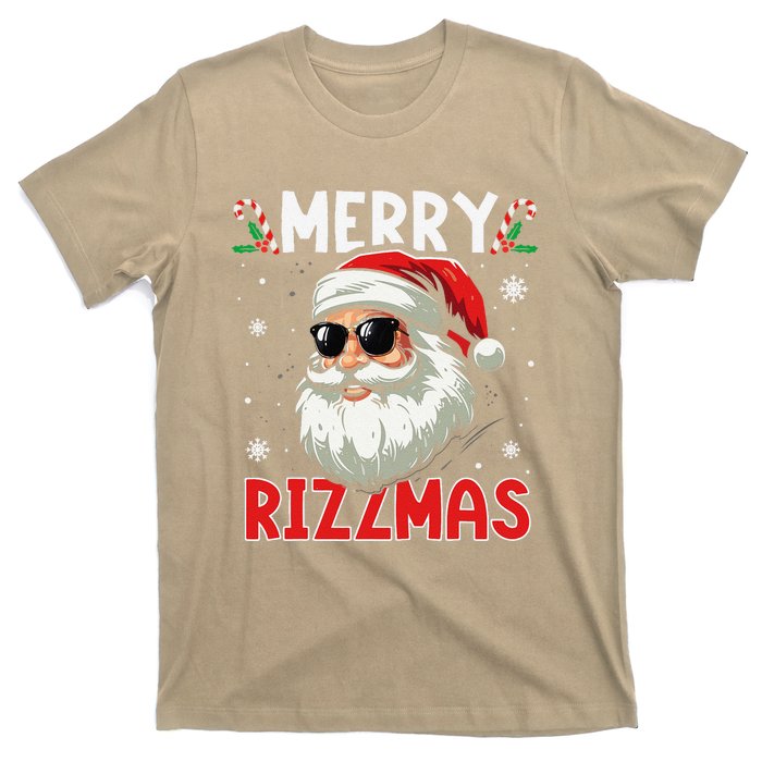 Merry Rizzmas Sigmas Gen Alpha Funny Christmas Santa Claus T-Shirt