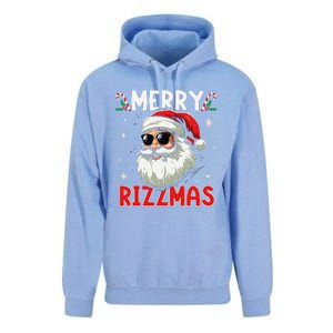 Merry Rizzmas Sigmas Gen Alpha Funny Christmas Santa Claus Unisex Surf Hoodie