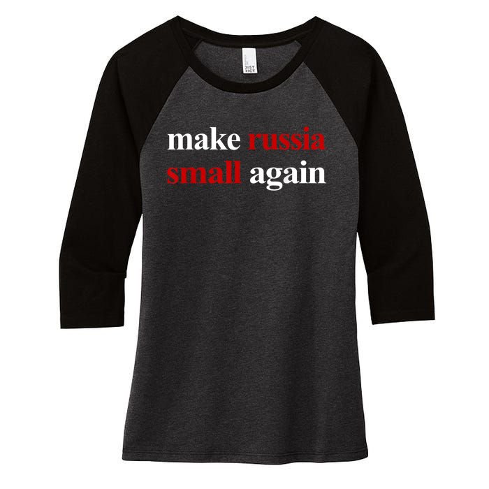 Make Russia Small Again Make Russia Small Again Women's Tri-Blend 3/4-Sleeve Raglan Shirt