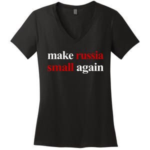 Make Russia Small Again Make Russia Small Again Women's V-Neck T-Shirt