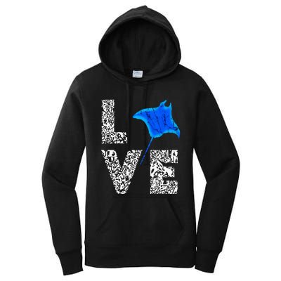 Manta Ray Stingray Sea Ocean Creatures Animals Lovers Women's Pullover Hoodie