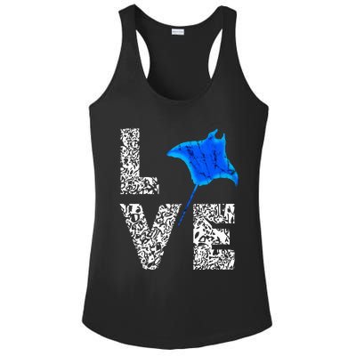 Manta Ray Stingray Sea Ocean Creatures Animals Lovers Ladies PosiCharge Competitor Racerback Tank