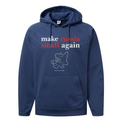 Make Russia Small Again Performance Fleece Hoodie