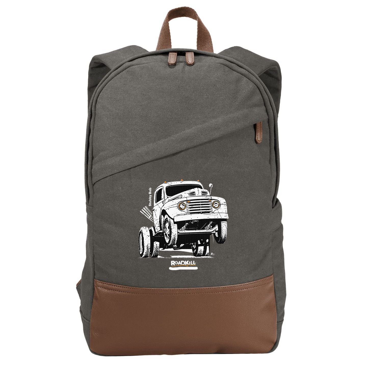 Motortrend Roadkill Stubby Bob Cotton Canvas Backpack