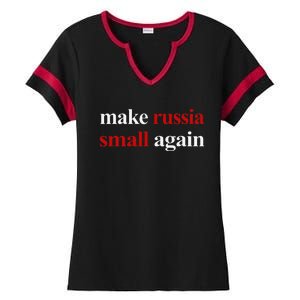 Make Russia Small Again Make Russia Small Again Gift Ladies Halftime Notch Neck Tee