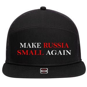 Make Russia Small Again Funny Make Russia Small Again Gift 7 Panel Mesh Trucker Snapback Hat