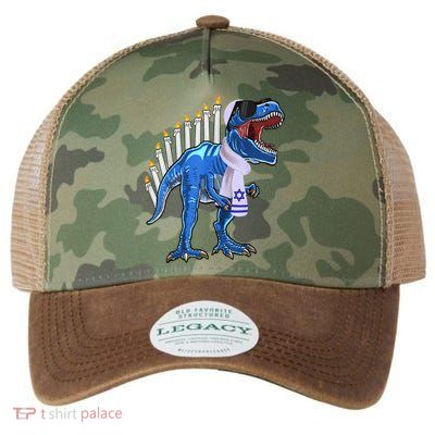 Menorasaurus Rex Shirt T Rex Dinosaur Hanukkah Gift Legacy Tie Dye Trucker Hat