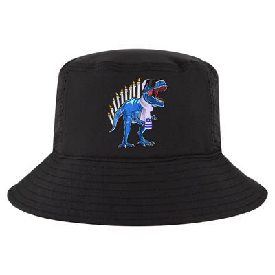 Menorasaurus Rex Shirt T Rex Dinosaur Hanukkah Gift Cool Comfort Performance Bucket Hat