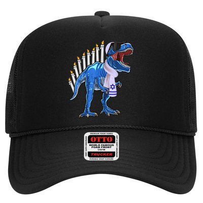 Menorasaurus Rex Shirt T Rex Dinosaur Hanukkah Gift Trucker Hat