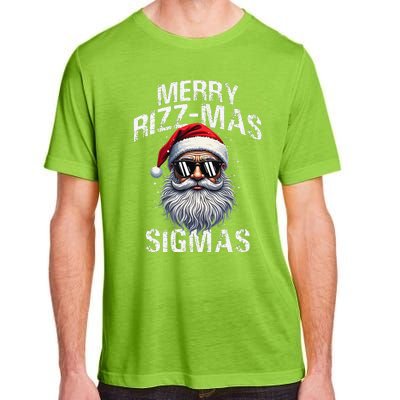 Merry Rizzmas Sigmas Gen Alpha Funny Christmas Santa Claus Gift Adult ChromaSoft Performance T-Shirt