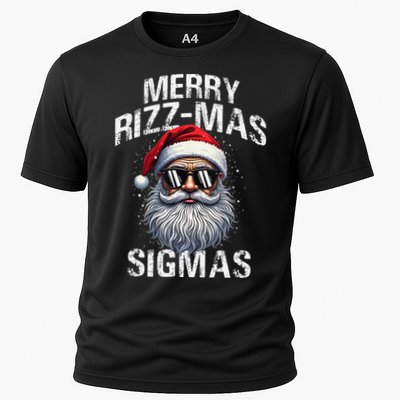 Merry Rizzmas Sigmas Gen Alpha Funny Christmas Santa Claus Gift Performance Shirt