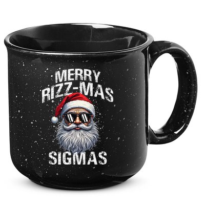 Merry Rizzmas Sigmas Gen Alpha Funny Christmas Santa Claus Gift 15oz Campfire Ceramic Mug