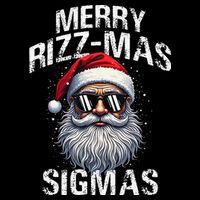 Merry Rizzmas Sigmas Gen Alpha Funny Christmas Santa Claus Gift 16 in Basic Backpack