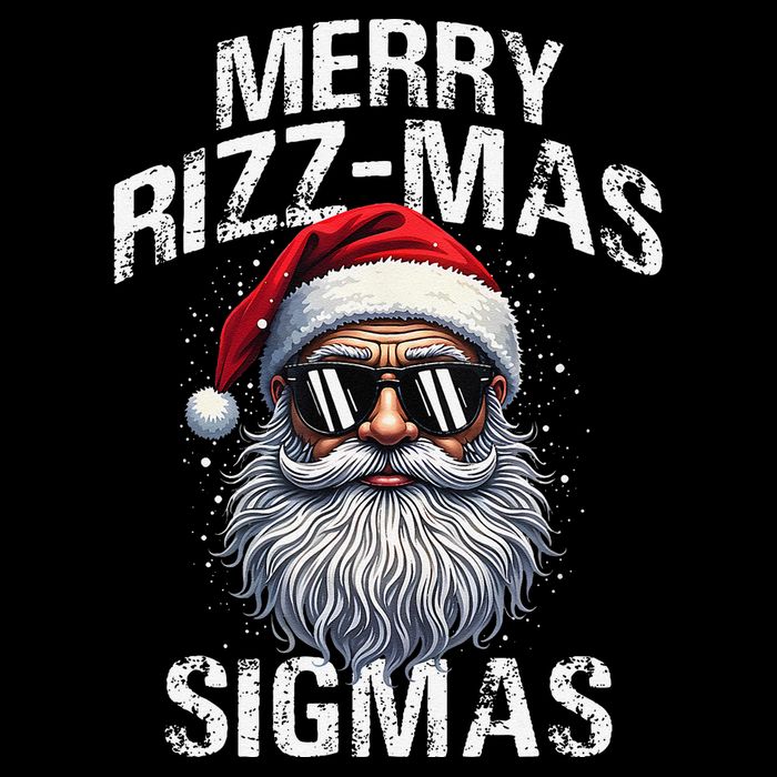 Merry Rizzmas Sigmas Gen Alpha Funny Christmas Santa Claus Gift 16 in Basic Backpack