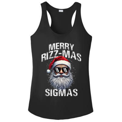 Merry Rizzmas Sigmas Gen Alpha Funny Christmas Santa Claus Gift Ladies PosiCharge Competitor Racerback Tank