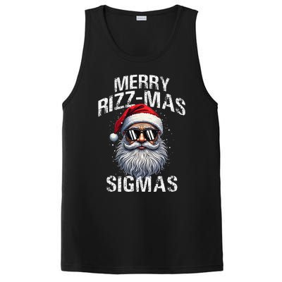 Merry Rizzmas Sigmas Gen Alpha Funny Christmas Santa Claus Gift PosiCharge Competitor Tank