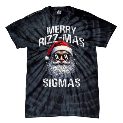 Merry Rizzmas Sigmas Gen Alpha Funny Christmas Santa Claus Gift Tie-Dye T-Shirt