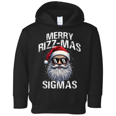 Merry Rizzmas Sigmas Gen Alpha Funny Christmas Santa Claus Gift Toddler Hoodie