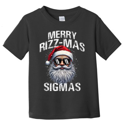 Merry Rizzmas Sigmas Gen Alpha Funny Christmas Santa Claus Gift Toddler T-Shirt