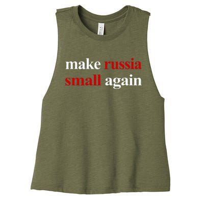 Make Russia Small Again Make Russia Small Again Women's Racerback Cropped Tank