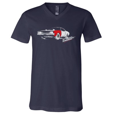 Motortrend Roadkill Stubby Bob V-Neck T-Shirt