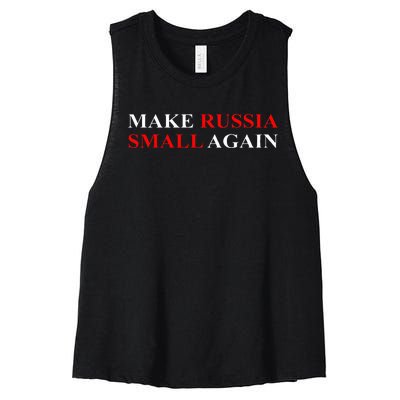 Make Russia Small Again Women's Racerback Cropped Tank