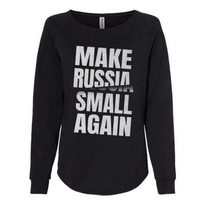 Make Russia Small Again Funny Vintage Style Great Gift Womens California Wash Sweatshirt