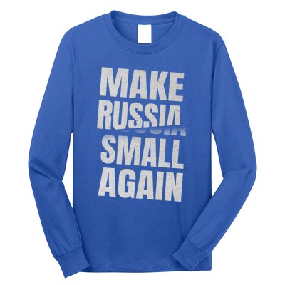 Make Russia Small Again Funny Vintage Style Great Gift Long Sleeve Shirt