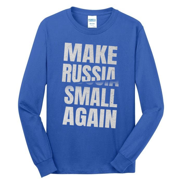 Make Russia Small Again Funny Vintage Style Great Gift Tall Long Sleeve T-Shirt