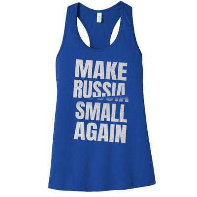 Make Russia Small Again Funny Vintage Style Great Gift Women's Racerback Tank