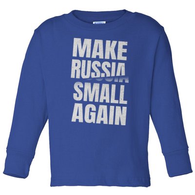 Make Russia Small Again Funny Vintage Style Great Gift Toddler Long Sleeve Shirt